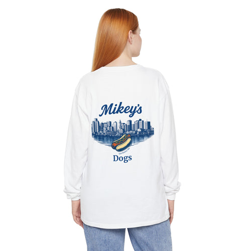 Mikey's Dogs Cityscape Long Sleeve Tee
