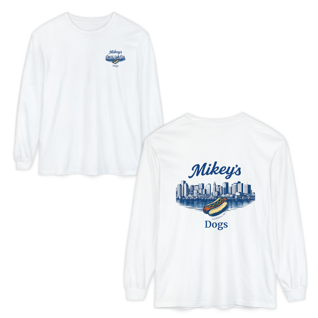 Mikey's Dogs Cityscape Long Sleeve Tee